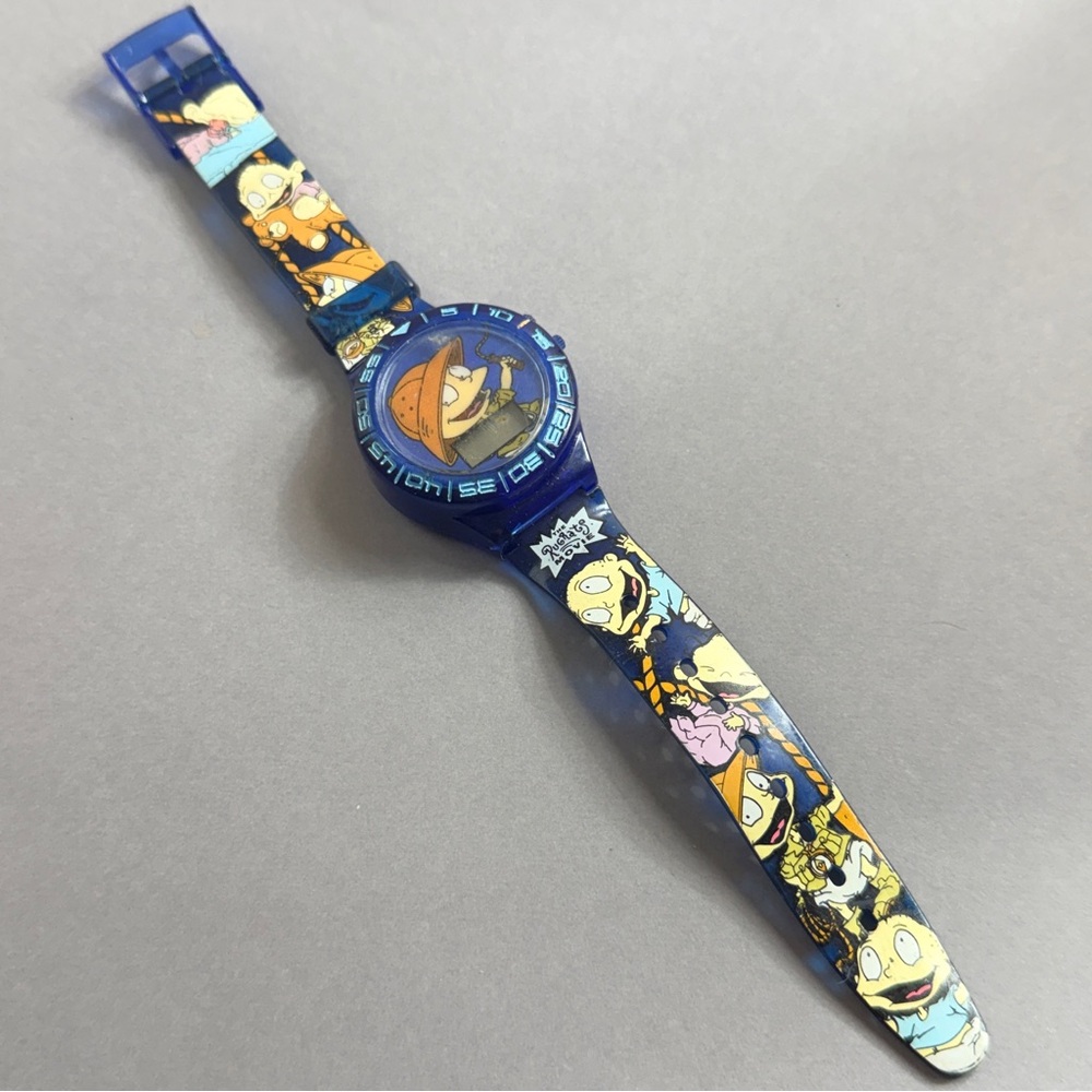Kids Blue Cartoon Character Watch Rugrats Nickelodeon